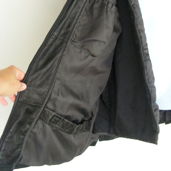 PELLE STUDIO/Wilson Leather Jacket, L, Black, Thinsulate Lined, Lined, Zipper - Picture 7 of 13